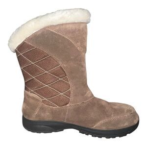 Columbia Womens Ice Maiden Slip Pull-On Boots Chestnut Brown 9.5M EUC